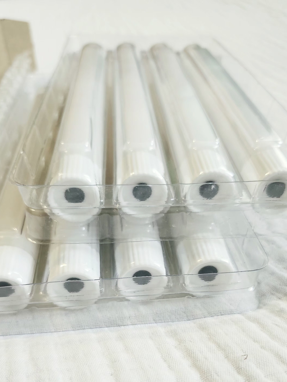 Set of 8 White LED Flameless Taper Candles - Picture 7 of 8
